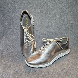 Cole Haan Women Shoe Zerogrand Trainers Size 8B Silver Sneaker